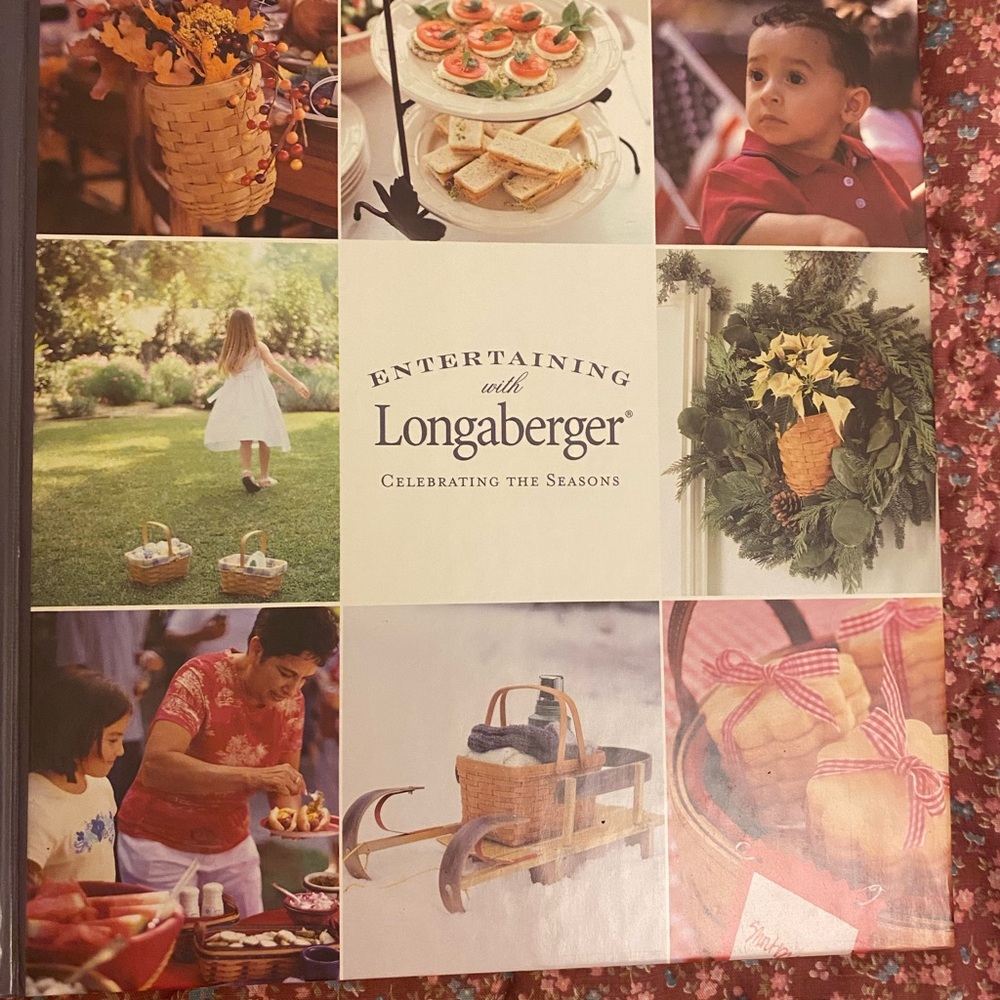 Longaberger Celebrating the Seasons Cookbook - Red and Green